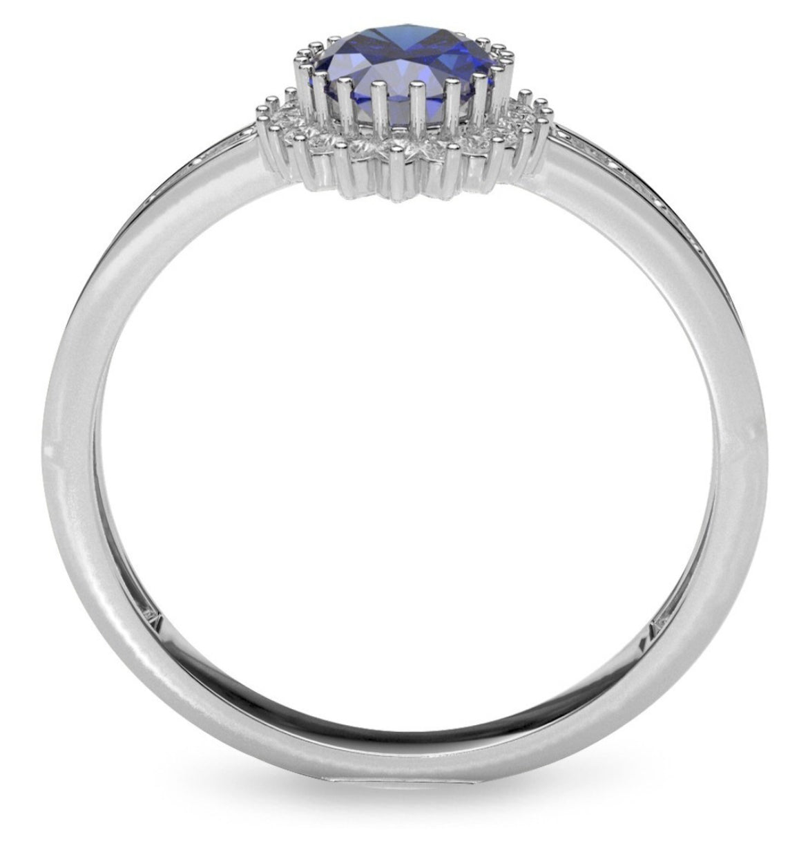 Anillo de Compromiso Zafiro