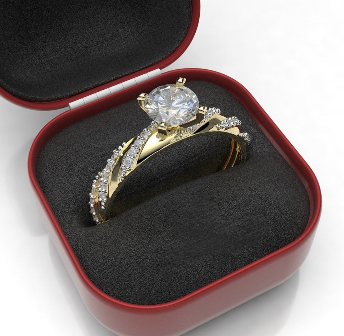 Anillo de Compromiso Amber