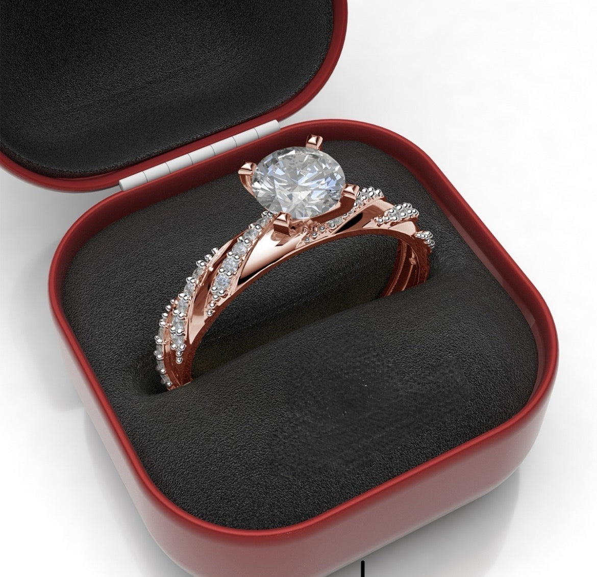 Anillo de Compromiso Amber