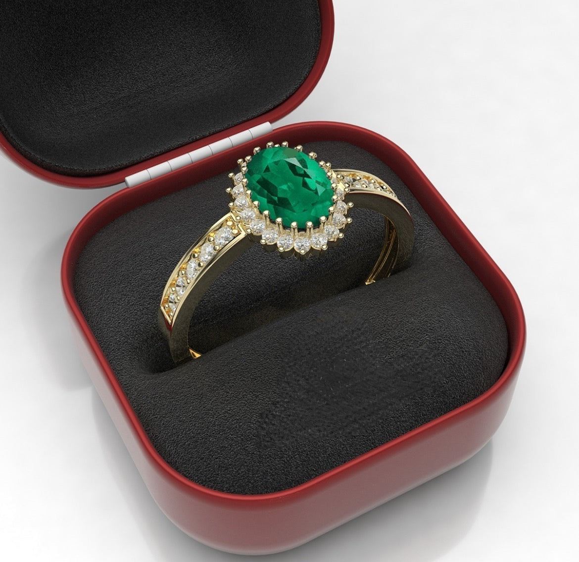 Anillo de Compromiso Esmeralda