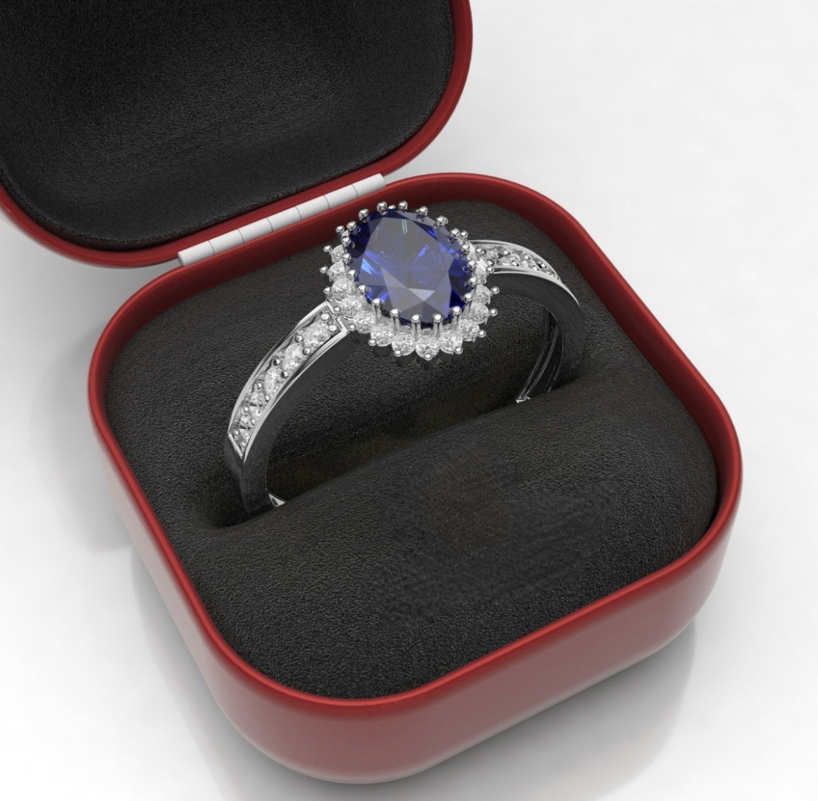 Anillo de Compromiso Zafiro