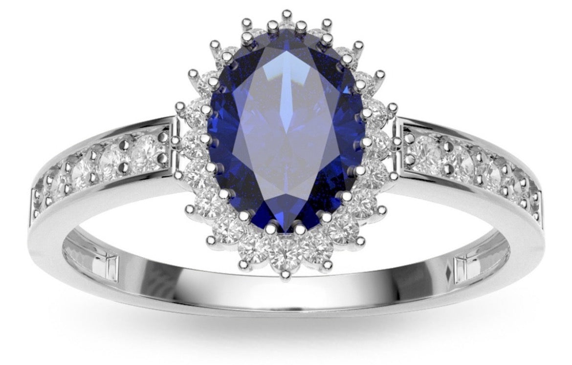 Anillo de Compromiso Zafiro