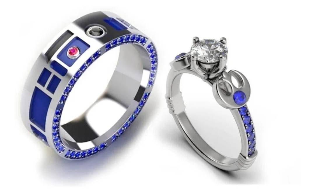 Anillos Boda Star Wars, R2D2