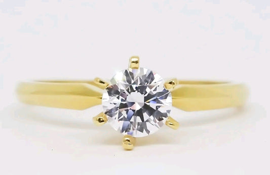 Anillo de Compromiso Liso Tradicional