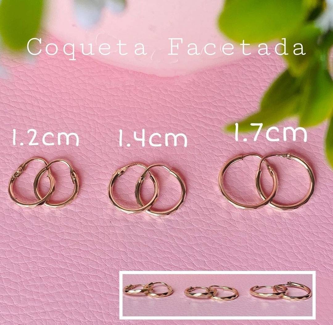 Arracadas Coquetas Facetadas