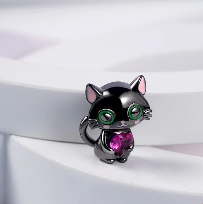 Charm Gatito Corazón