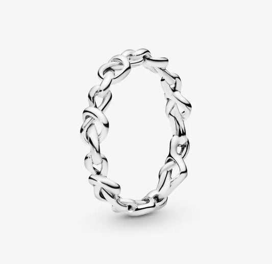 Anillo Corazones Anudados
